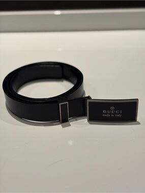 Gucci Black Leather Belt - 75cm